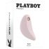 Playboy Palm - akumulatorā, ūdensnecaurlaidīga 2in1 klitora vibrators (rozā)