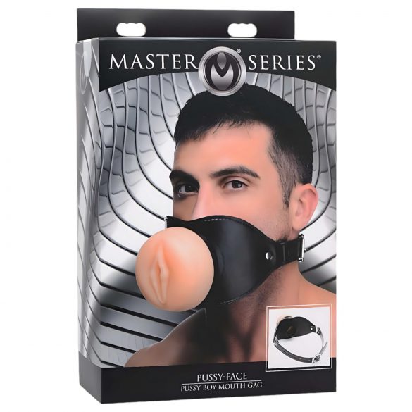 Master Series Pussy Face - mutes aizliktnis (dabīgs)