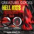 Creature Cocks Hell Kiss - savīts silikona dildo - 19 cm (sarkans)