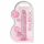 REALROCK - caurspīdīgs dabīgais dildo - rozā (17cm)