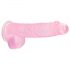 REALROCK - caurspīdīgs reālistisks dildo - rozā (15 cm)