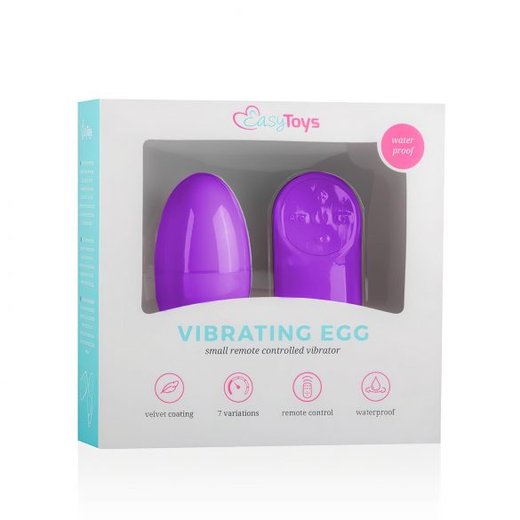 Easytoys - 7 ritma radio vibrējošā ola (violeta)