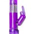 Easytoys Rabbit - rotējošs pērlīšu vibrators ar klitora stimulatoru (violets)