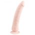 Easytoys - piespiedietā 100% silikona dildo (21 cm) - naturāls