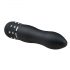 Easytoys Diamond Curved - mini nūjas vibrators (melns)