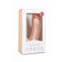 Easytoys - piesūceknīša, sēklinieku dildo (20 cm) - dabīgs