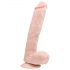 Easytoys - piesūceknis, sēklu maisiņš liels dildo (26.5 cm) - dabīgs