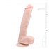 Easytoys - piesūceknis, sēklu maisiņš liels dildo (26.5 cm) - dabīgs