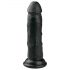 Easytoys - piesūcekņa dzīvesveida dildo (15,5 cm) - melns