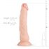 Real Fantasy Dylan - reālistisks dildo - 23 cm (dabisks)