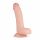 Real Fantasy Klints - dzīves izmēra dildo ar sēkliniekiem - 22 cm (dabisks)