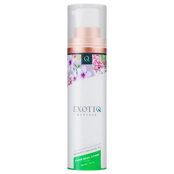 Exotiq - aromātiskā masāžas eļļa - baziliks-citrons (100 ml)