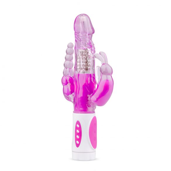 Easytoys Raving Rabbit - 3 virzienu vibrators (rozā)