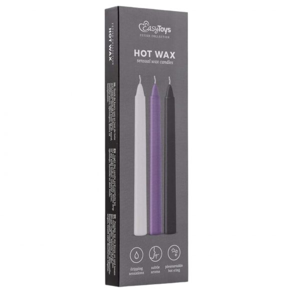 Sensual Hot Wax - BDSM ķermeņu sveču komplekts (3 gab.)