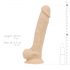 Real Fantasy Conrad - plūstošs piesūceknis vibrators - 20cm (dabīgs)