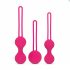 Easytoys LoveBalls - ģeishas bumbiņu komplekts - 3 daļas (rozā)