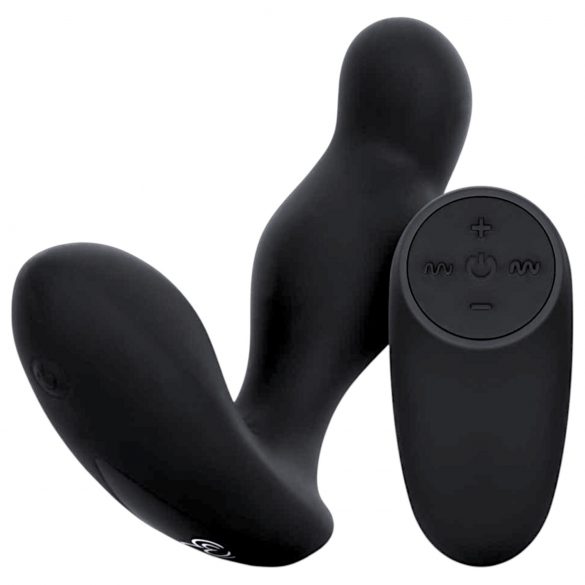 Easytoys Anal Collection - bezvadu anālais vibrators (melns)