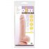 Mr. Dixx 7.6 - piesūceknis, sēklinieki dildo - dabisks (19,5cm)