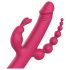 Dreamtoys Anywhere Pleasure Vibe - akumulators, 4-zaru vibrators (rozā)