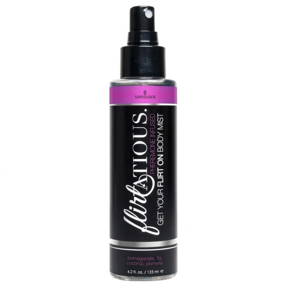 Sensuva Flirtatious - feromonu ķermeņa aerosols - granātābola-kokosa (125ml)