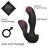 FEELZTOYS Black Jamba - bezvadu, sildošs anālais vibrators (melns)