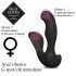 FEELZTOYS Black Jamba - bezvadu, sildošs anālais vibrators (melns)