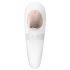 Satisfyer Pro 4 Couples - akumulatora gaisa viļņu pāru vibrators (balts)