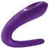 Satisfyer Double Classic - ūdensizturīgs, uzlādējams pāru vibrators (violets)