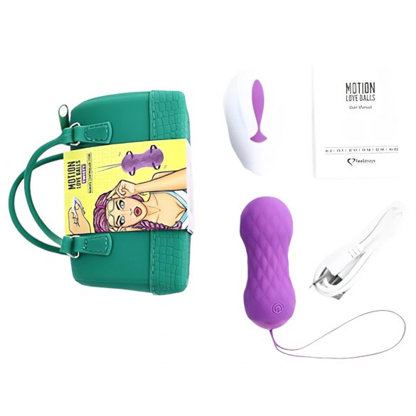 FEELZTOYS Twisty - rotējoša vibrējošā ola (violeta)