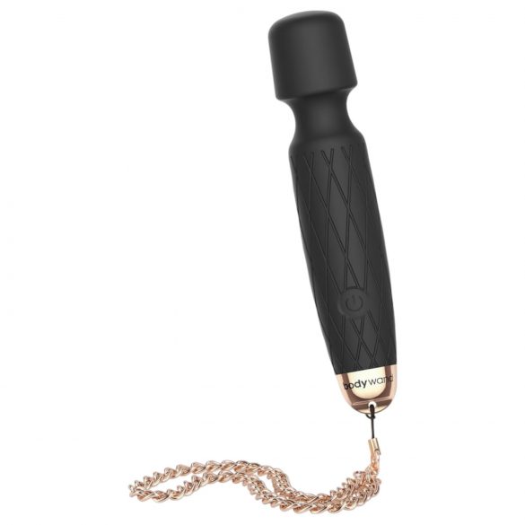 Bodywand Luxe - uzlādējams, mini masāžas vibrators (melns)