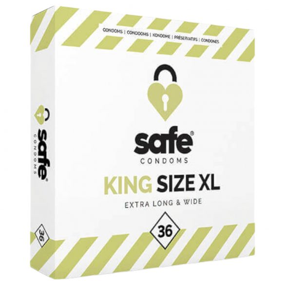 SAFE King Size XL - īpaši liels prezervatīvs (36 gab)